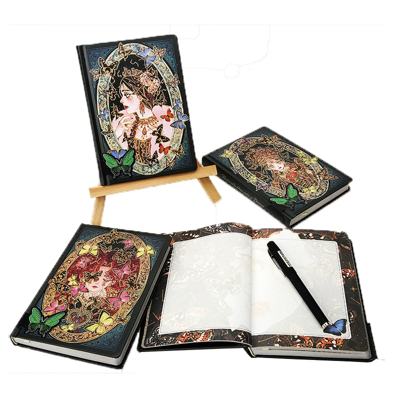 Premium Quality Printing Gold Stamp Durable Matte Hot Stamping Hardcover Writing Paper Notebooks Customizable