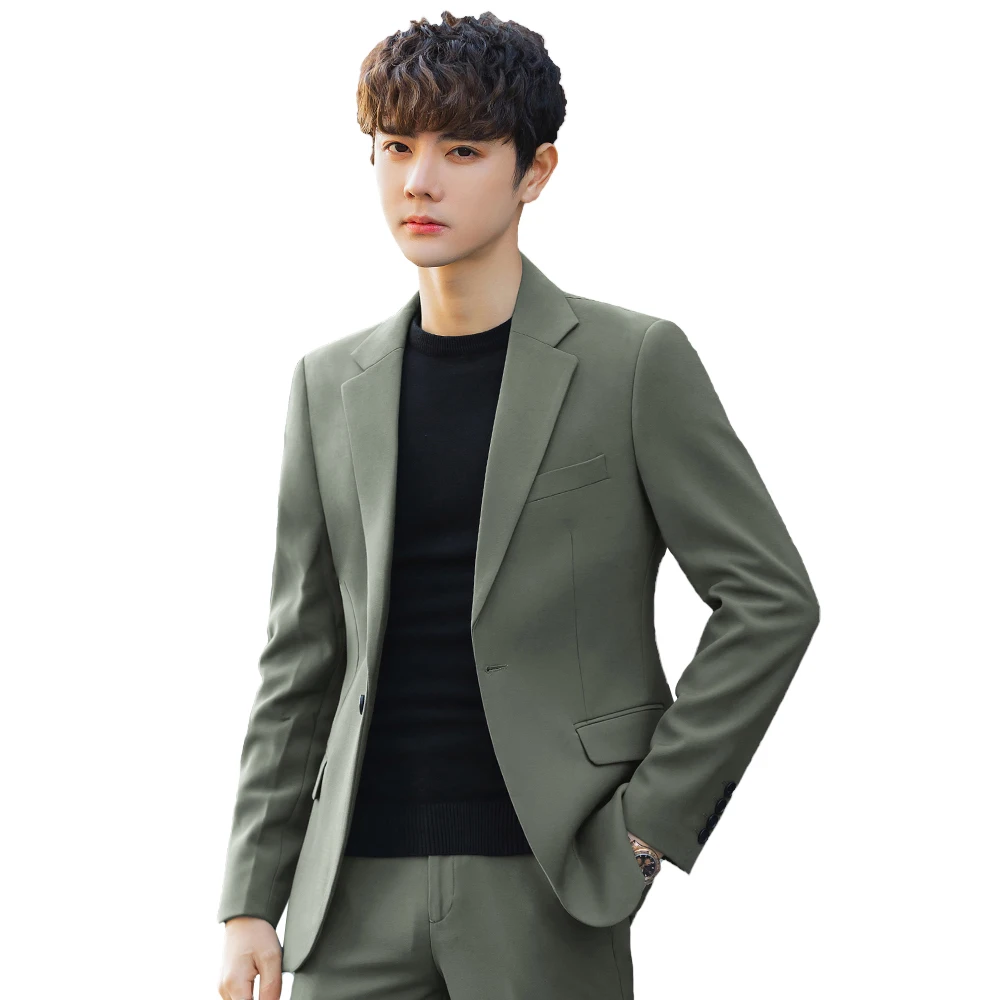 New arrival office men suits TR solid fabric business boys coat pant designs wedding groomsmen suit