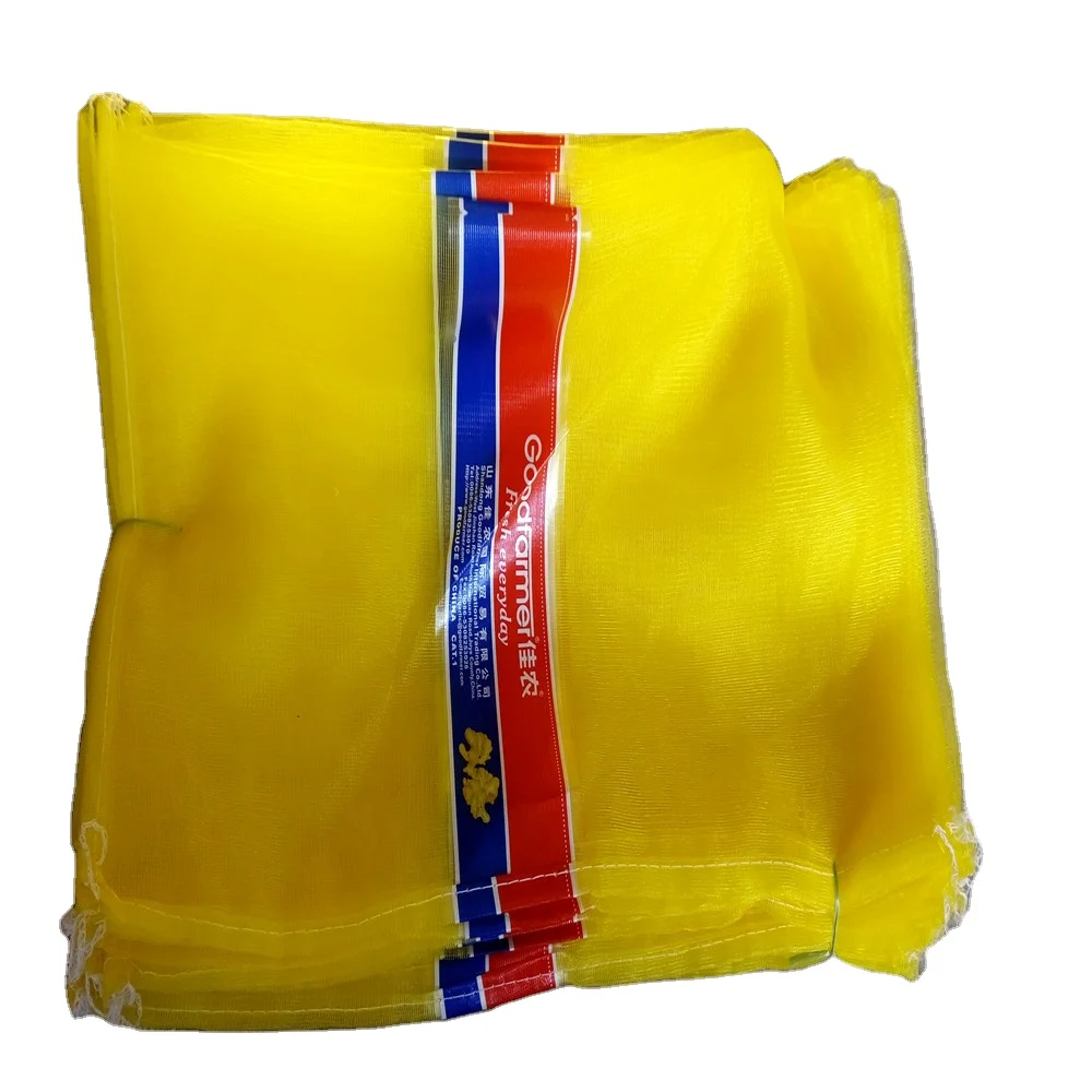 PE mesh bag for onion, garlic, ginger,taro