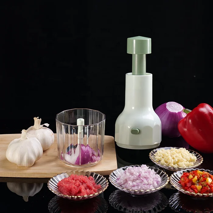 Fruits Vegetables Press Manual Garlic Onions Pepper Cutter Mini Food Processor Slicer Chopper Kitchen Tool