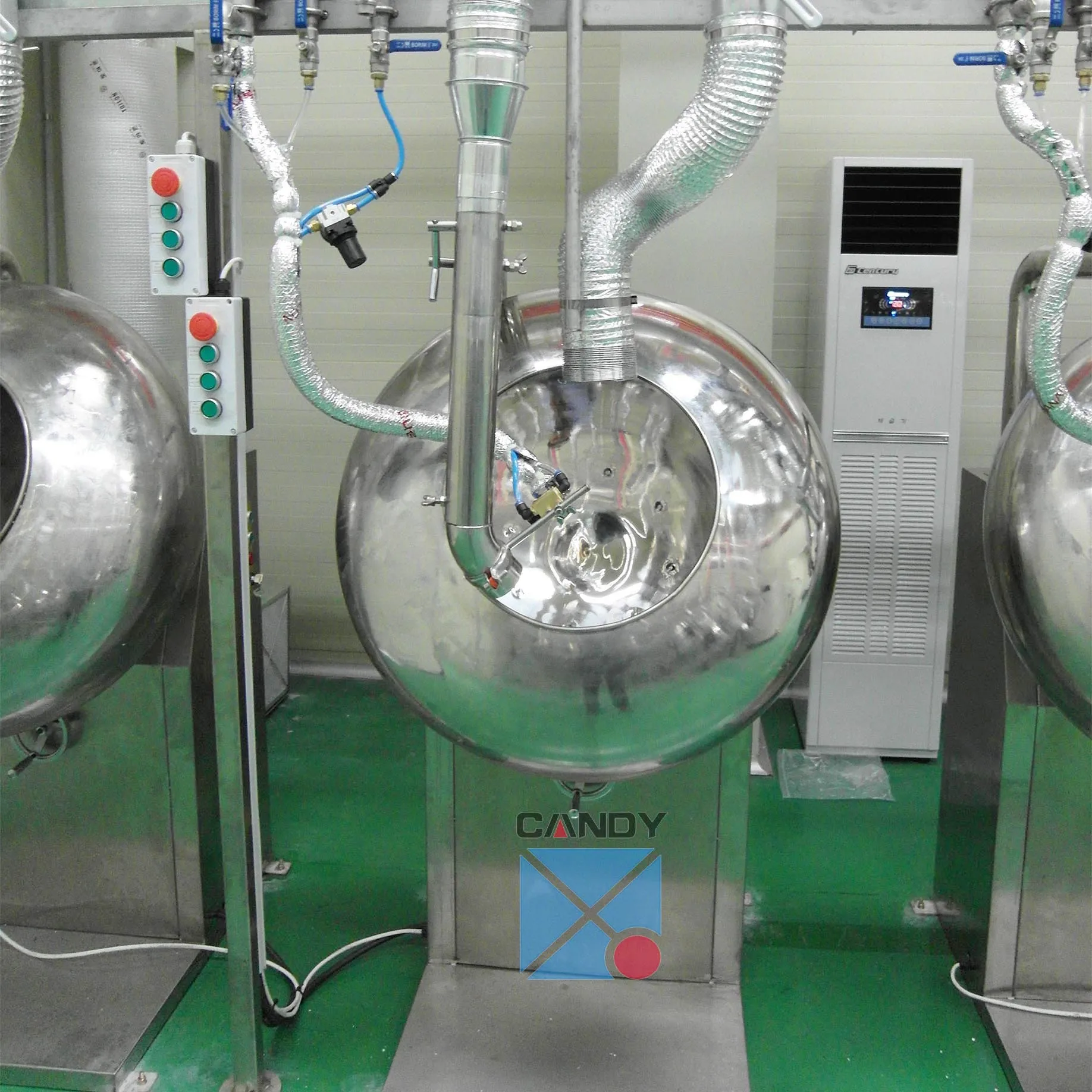 Gummy candy bubble gum sugar coating pan oil coating machine jelly beans candy polishing machine color coater