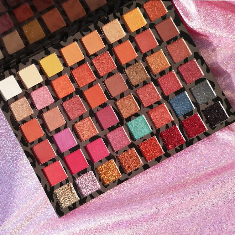 
Latest Makeup Products 48 Color Shimmer Matte Glitter Eyeshadow Palette With Cardboard Packaging 