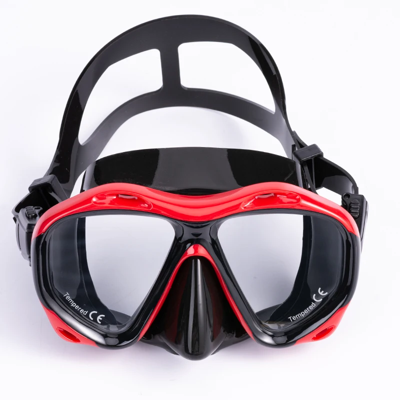 Adult tempered diving glasses free diving goggles water sports full face diving mask for myopia