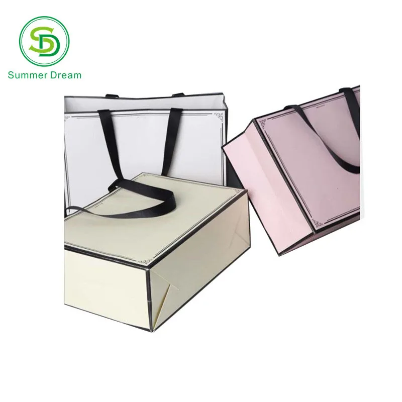 Wholesale Cheap Price Elegant Beautiful Shopping Gift Paper Packaging Bag with Free Samples