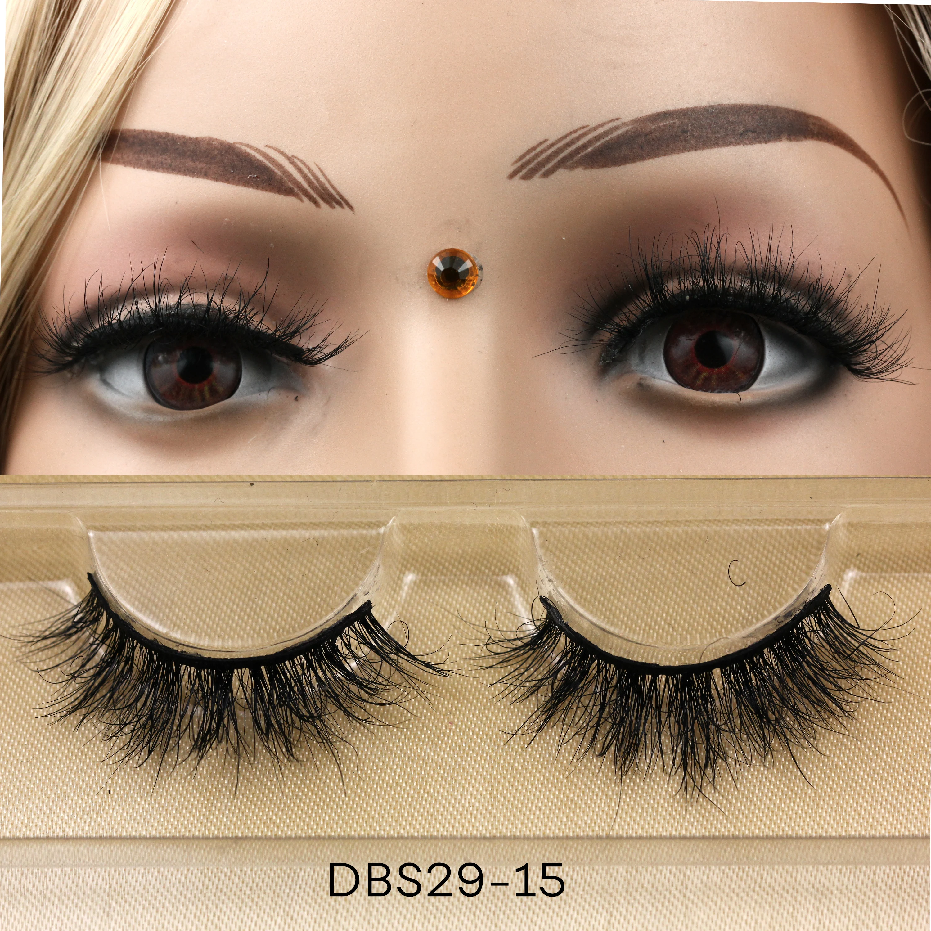 DBS29 Wholesale Fluffy Eyelashes 3D Mink lashes 100% Real Mink Fur False Eyelashes
