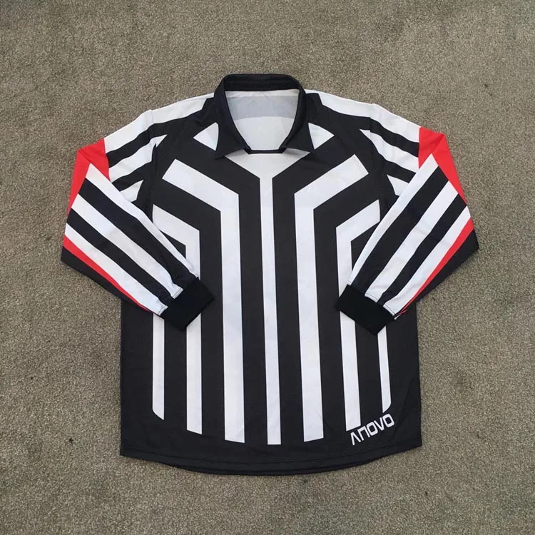high quality custom made professional referee ice hockey jersey