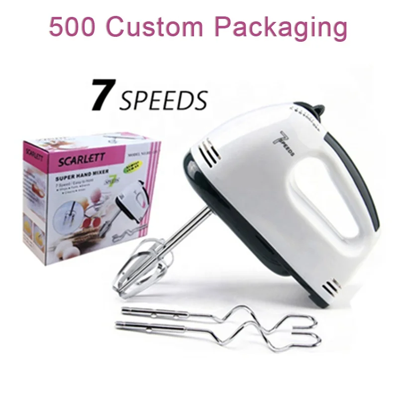 
OEM Home Electrical Cream Industrial Cake Motor 7 Speed Machine Mini Blender Egg New Type Beater Scarlett Electric Hand Mixer 