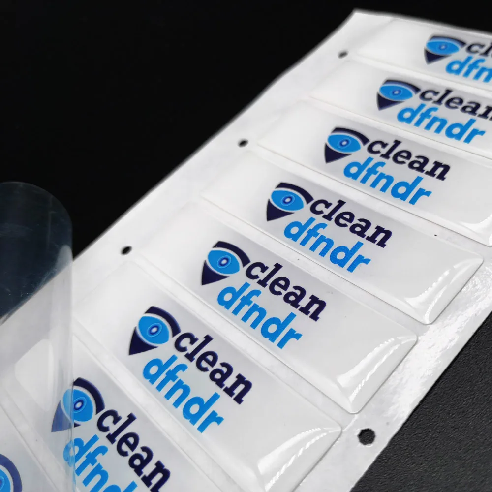 2024 Custom High Grade Waterproof OEM Clear Transparent 3D strong Adhesive Dome Epoxy Resin Sticker