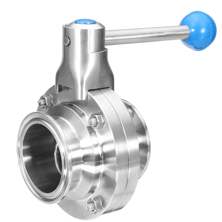 Stainless Steel Clamped Butterfly Valve for Beer