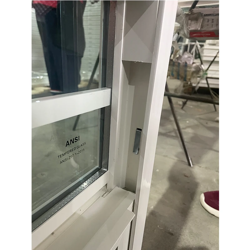 WEIKA Custom Single Vertical Slide New Design Modern Customized Logo Invisible Windproof Upvc Profile Hung Window