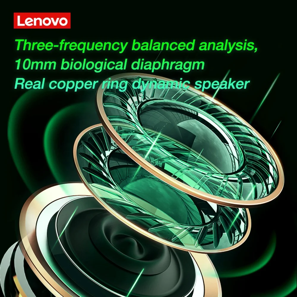 Original Lenovo XT92 TWS Wireless Earphone 5.1 Gaming Sport HiFi Headphones Low Latency With Mic 9D Stereo Headsets