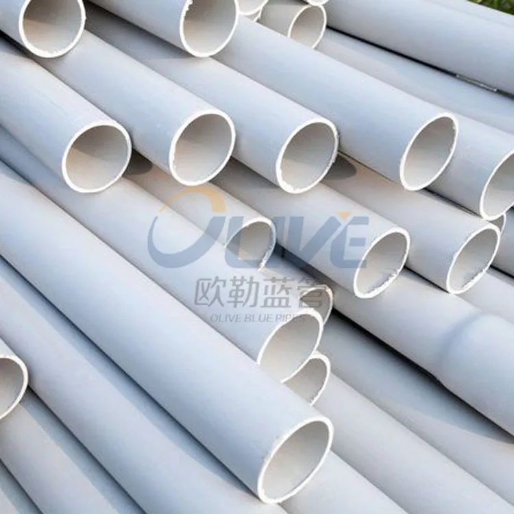 China Supply Clear Sch80 Pvc Pipe Pvc Conduit Pipe 110mm High Quality Upvc Flared Yubes