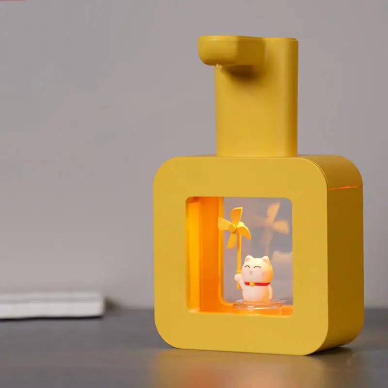 Popular Cartoon Automatic Soap Dispenser 400ml USB Rechargeable Hand Sanitizer with Time Reminder for Kids