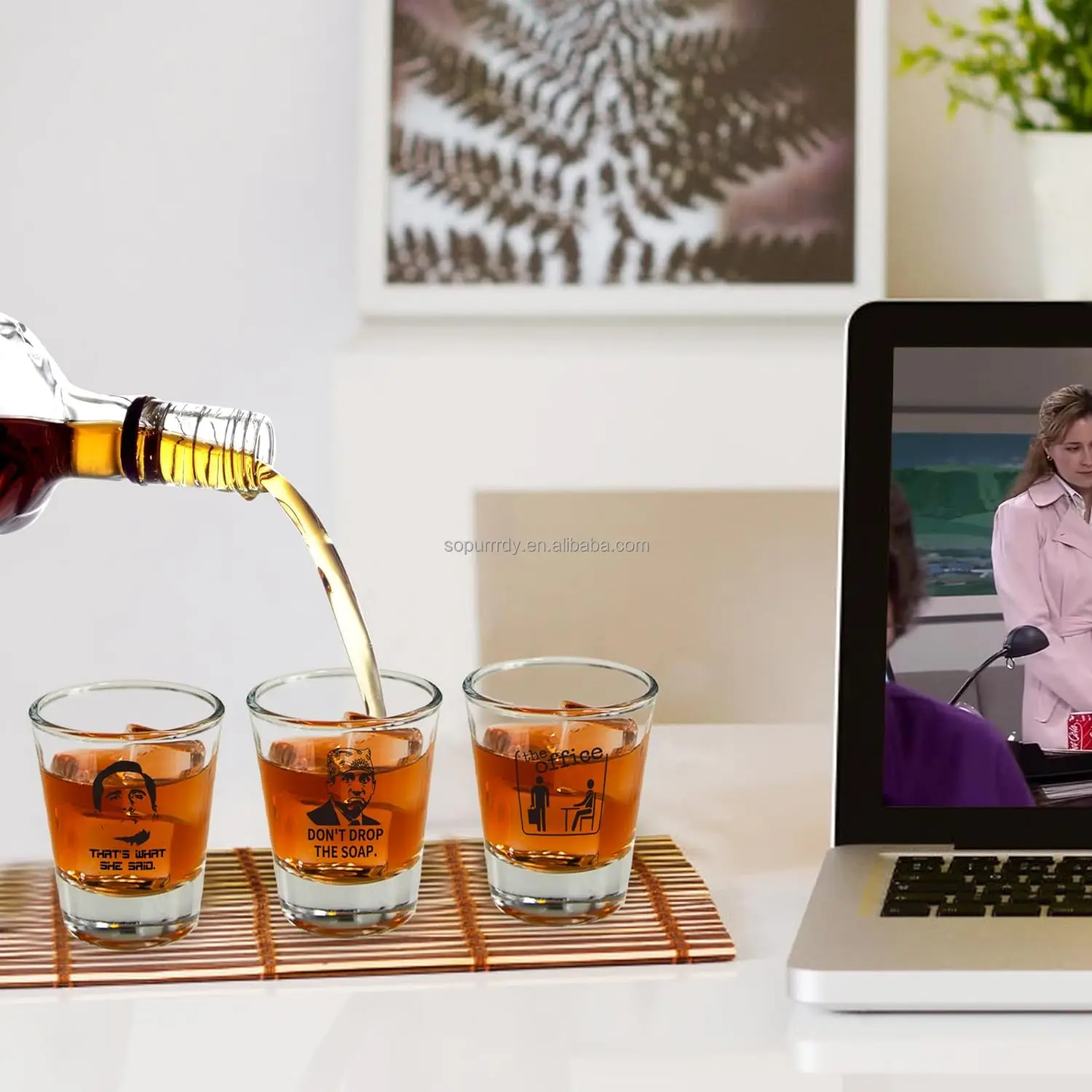 Personalized Sublimation Custom Logo Printing Heavy Base 1.5-2oz Custom Shot Glasses Birthday Glass Cups With Heavy Base