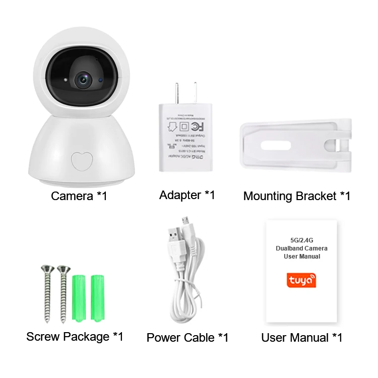  Wi-Fi камера Tuya 1080P smart AI с одной кнопкой для вызова