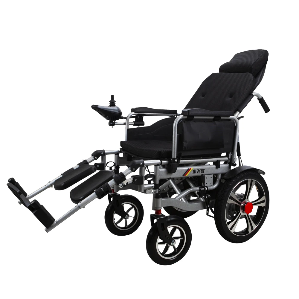 Manual Adjustable Reclining Folding Electric Wheelchair Equipped with 250W*2 Dula motor Motorized Mobility Scooter Wheelchair