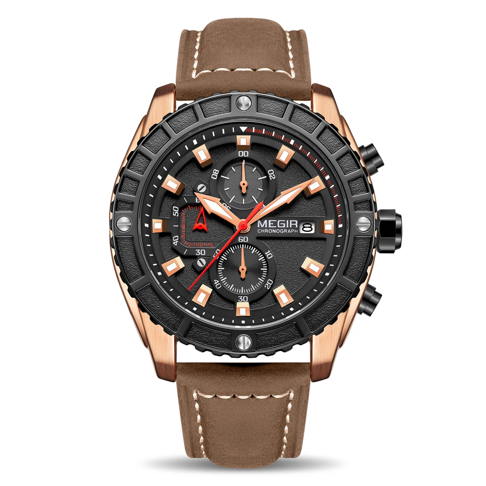 Megir New Product 2119 Quartz Alloy Analog Watch High Quality Modern Man Relojes Para