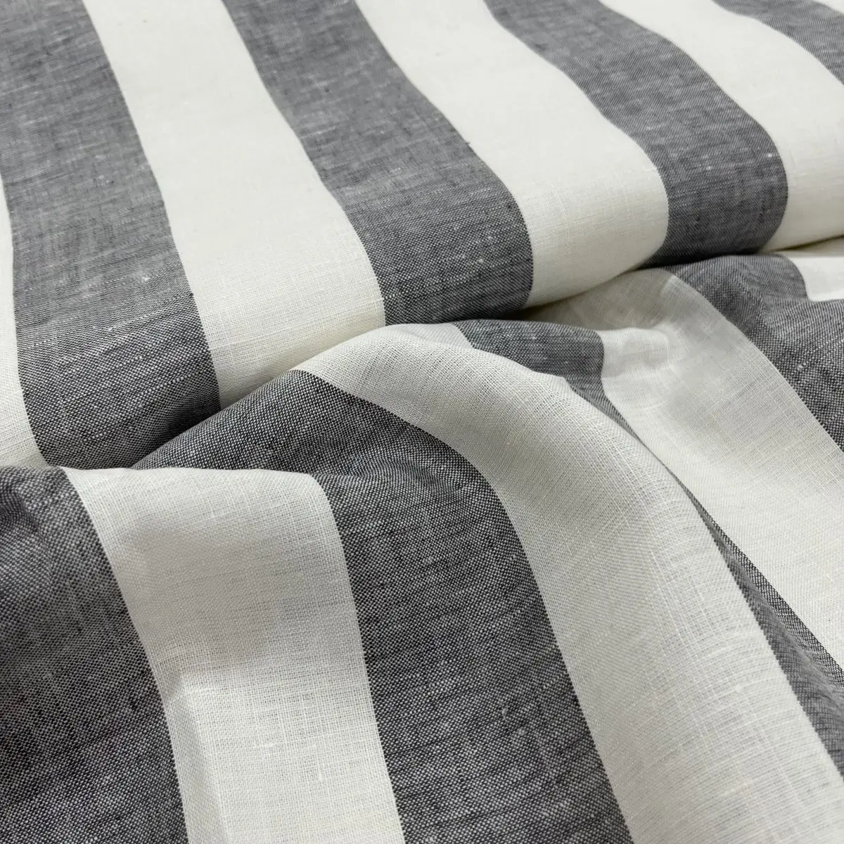 linen fabric sofa Factory High Quality Linen Stripe  Customized Width Linen sofa cover fabric for sofa bed fabric