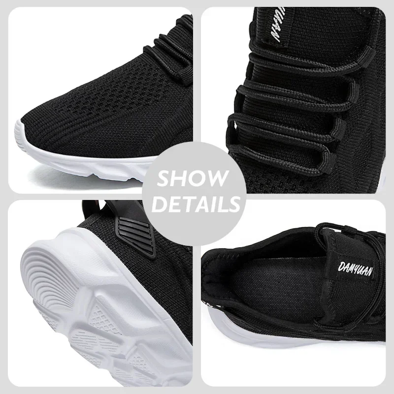 Dana  D586G Lightweight Casual Running for Men Plus Size Non-slip Footwear Breathable Man Sneakers Trendy Comfort Soft Flats