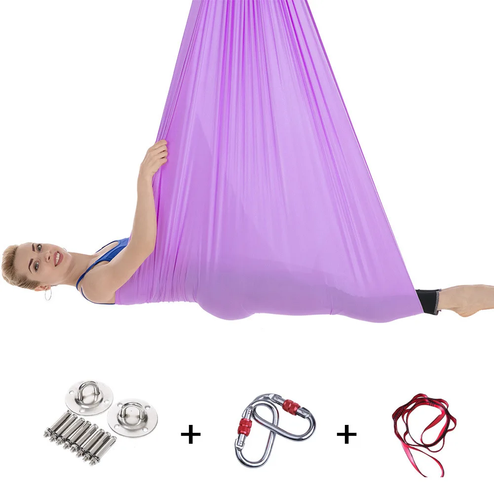 108 inch Yoga Flying Swing Aerial Silk Yoga Hammock Fabric Nylon Tricot Fabric