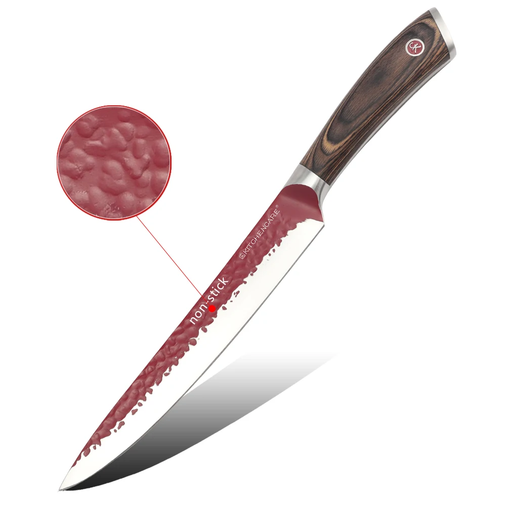 KITCHENCARE professional kitchen knives 8inch cooking thai carving knife with wood handle