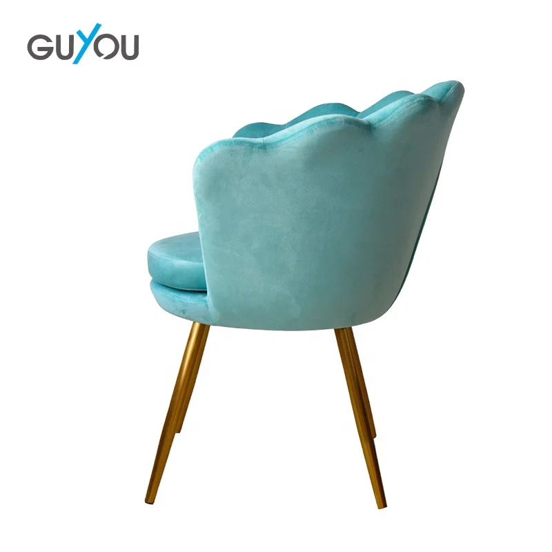 GUYOU funiture modern classic luxury comfortable shell green velvet accent chairs and sofa