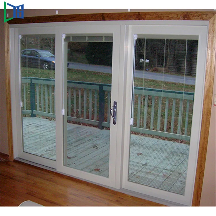Soundproof aluminum sliding glass door system design for balcony factory price aluminum sliding double glazed doors