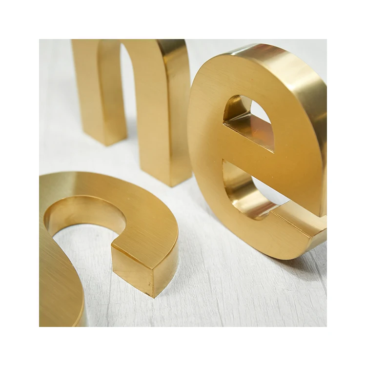 Factory Free Design Outdoor 3D Large Decorative Letters Metal Letters