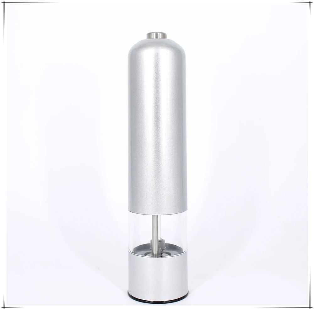 electric plastic salt and pepper mill / color self choice spice grinder with light