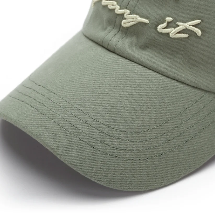 Custom summer new fashion adjustable embroidered 6 panel basball cap