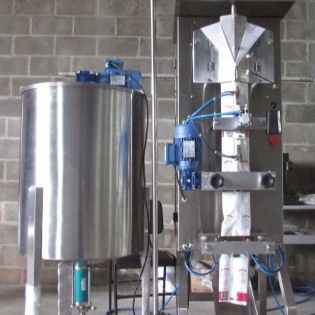Plastic tube tomato paste processing line starch sugar mixing and filling system machines in high working efficiency