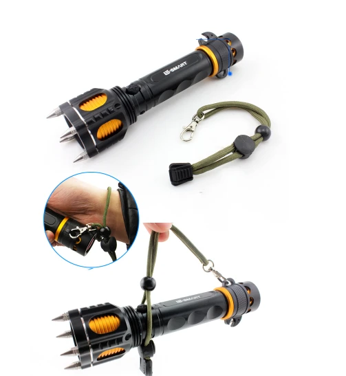 T6 Explosion-Proof Powerful Rechargeable Led Torch For Emergency Personal Defense Outdoor Tactical Flashlight