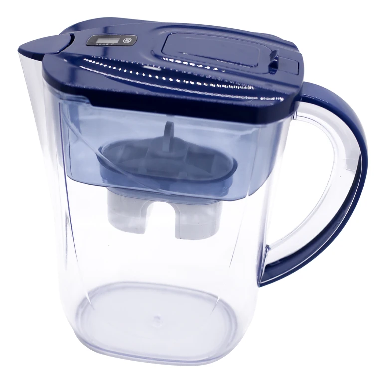 2021 Portable Advanced Replaceable Activated Charcoal Filtered Water Filter Purifier Pitchers With Filter Kettle