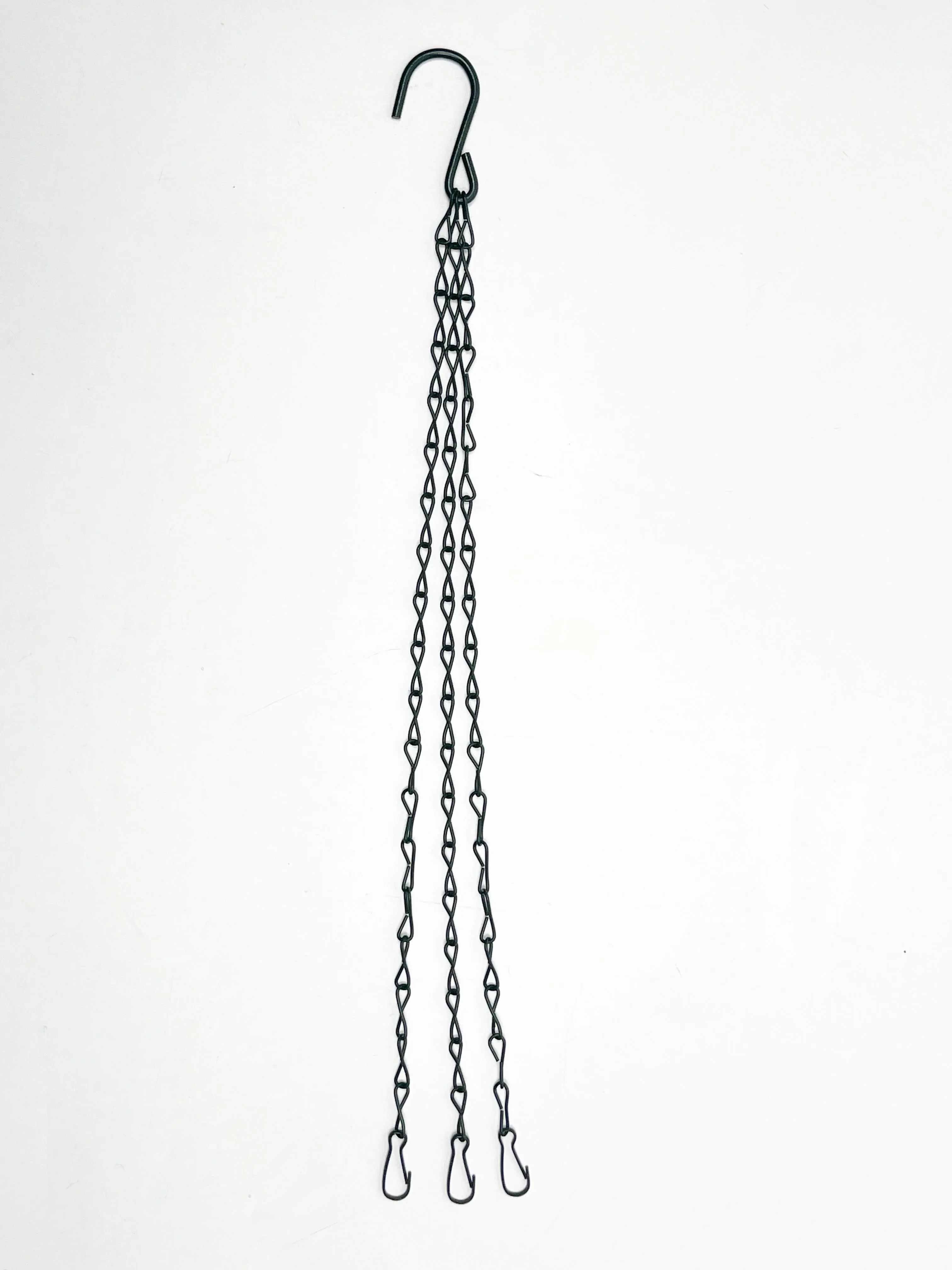 Black Paint Adjustable Hangers Chain for Hanging Plants Flower Pot Basket Replacement Chain 3 Point Garden Flower Pot