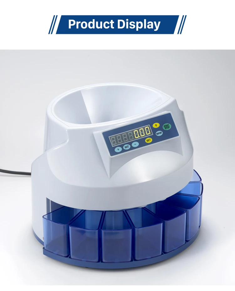 EC60 Automatic Coin Counter ,coins Sorter for Rupee Euro Coin Counting Machine for Turkey ,Island,Italy more others all