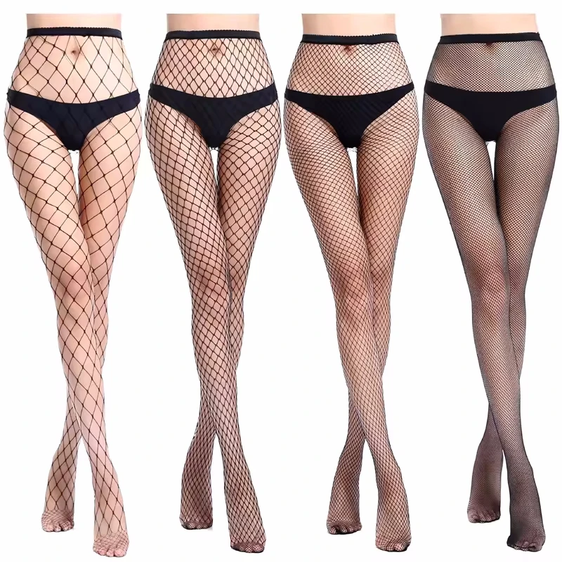 Wholesale Cheap Sexy Black Mesh Fishnet Pantyhose Women Ladies High Waist Fish Net Tights
