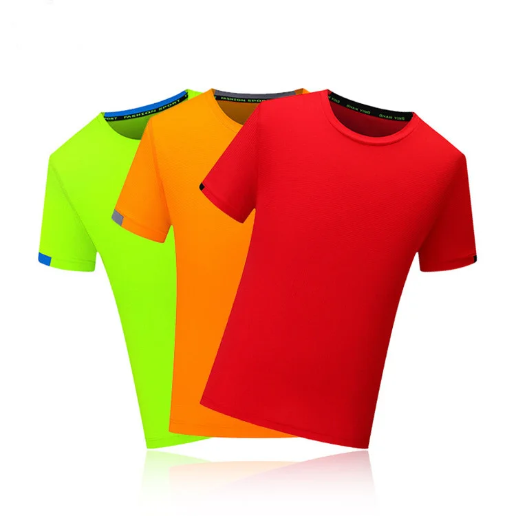 Sublimation Tshirt Blank 100% Polyester Quick Dry Cycling Tshirt Custom Cheap Sports Mens Running Tshirt