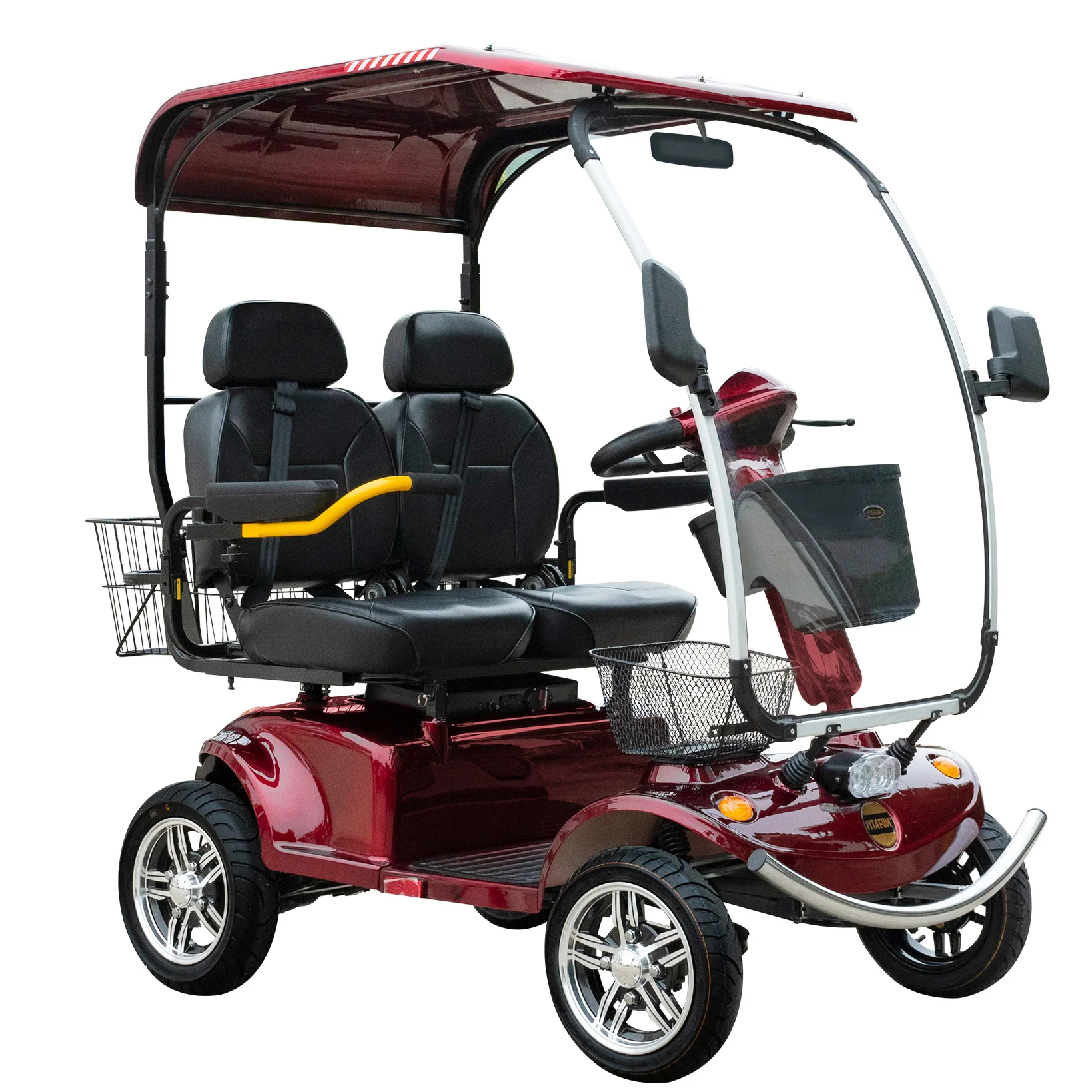 Oversized Storage Space Senior Mobility Scooter Electric 4 Wheel 2 Seater Four Wheel Electric Scooter For Adults