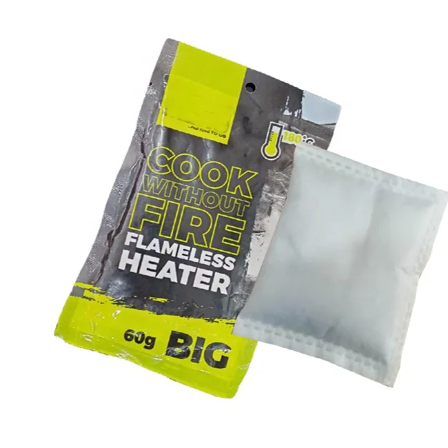 90g Aluminum flameless heater bag for food self heating heat packs