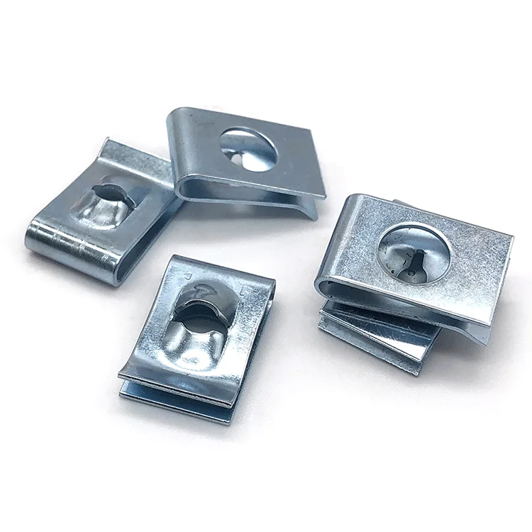 Customized Oem Odm Non-standard Fasteners M4 M5 M6 M8 Stainless Steel Metal Motor Motorcycle Car U U-type Clip Nuts  