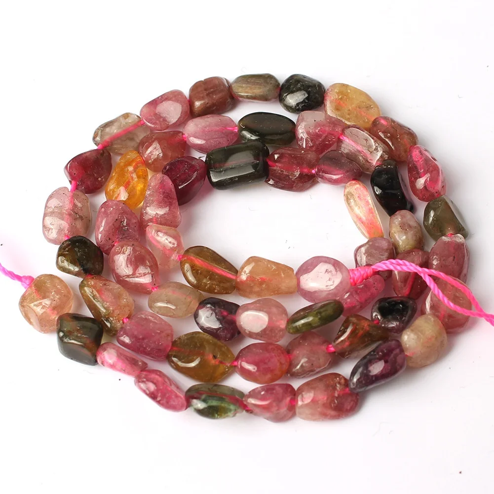 Natural Pink Opal Moonstone Colorful Fluorite Stone Beads Irregular Spacer Beads for jewellery Making DIY Bracelet