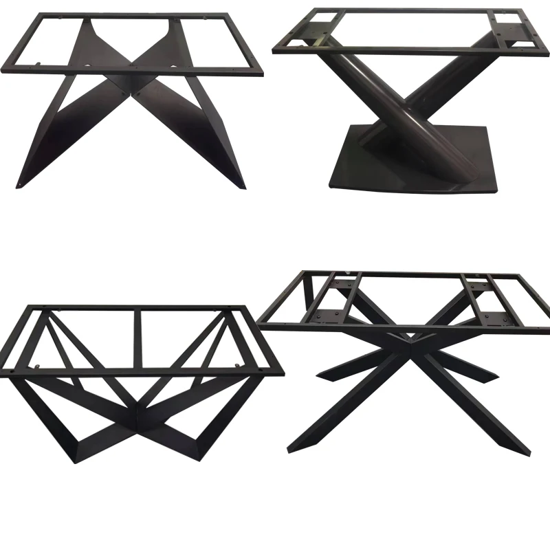 Table Base Frames Industrial Restaurant Desk Office Iron Steel Bench Coffee Dining Furniture Legs Metal Table Bases
