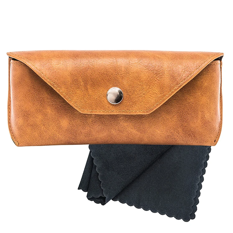 Custom Logo Portable PU Leather Sunglasses Box Sunglasses Case With Logo Packaging Eyeglasses Glasses Bag Pouch
