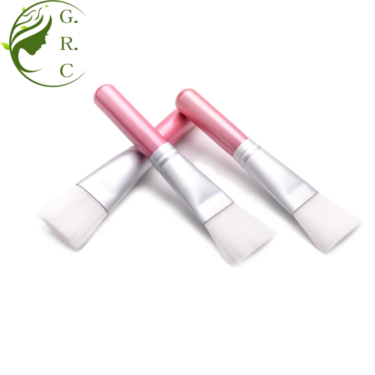 Skincare Custom-Logo-Face Mask -Brushes Single Private Label Black White Pink Single Mini Facial Clay Mask Brush