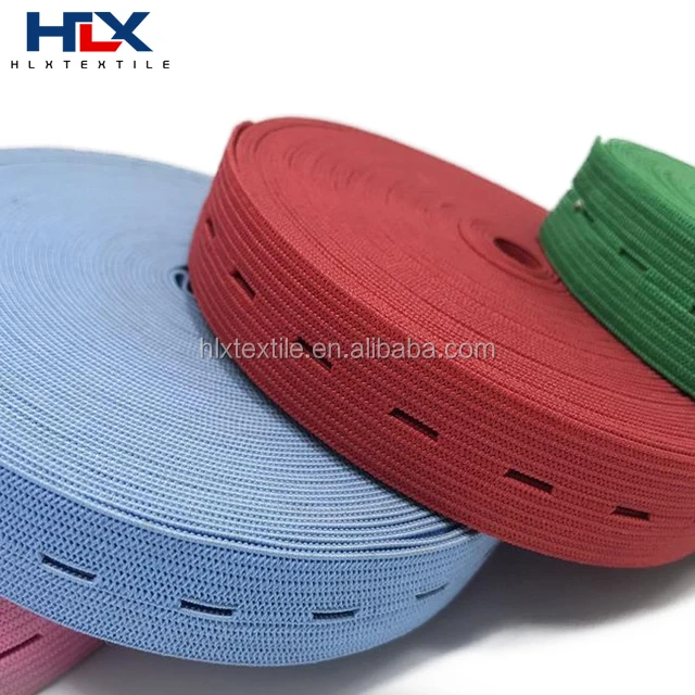 Factory Direct Buttonhole Elastic Band for Custom Garment