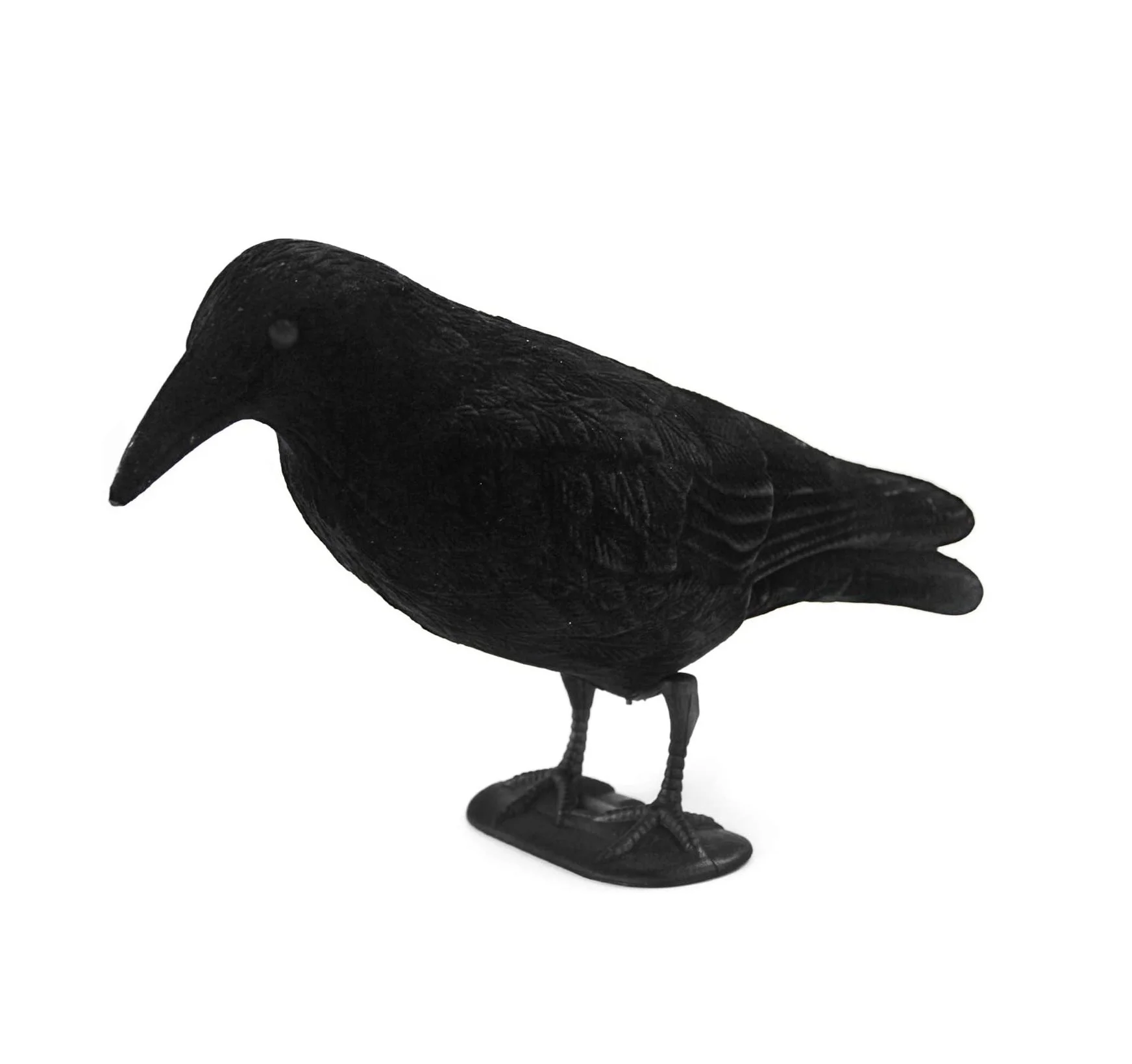Hunting Plastic Standing Flocking Black Crow Decoys
