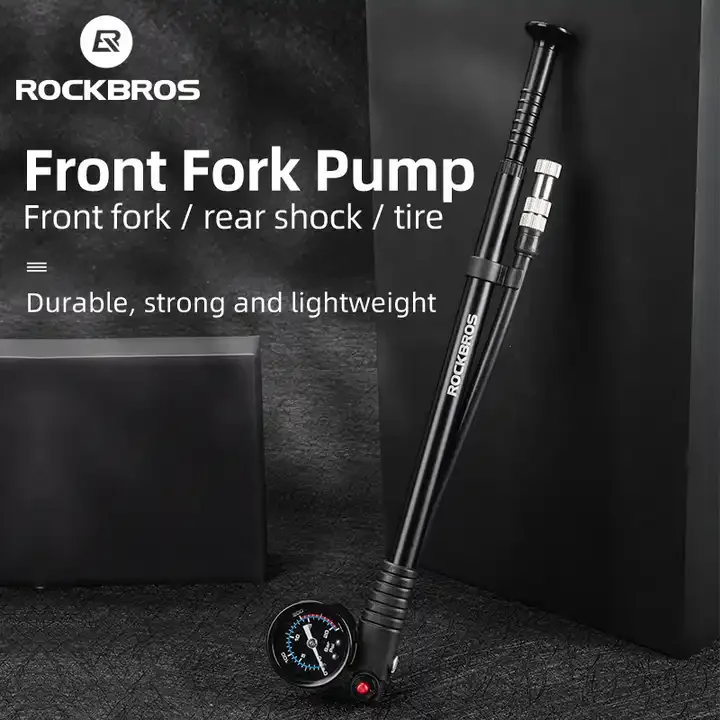 Переносной велосипедный насос ROCKBROS 300psi высокого давления с манометром
