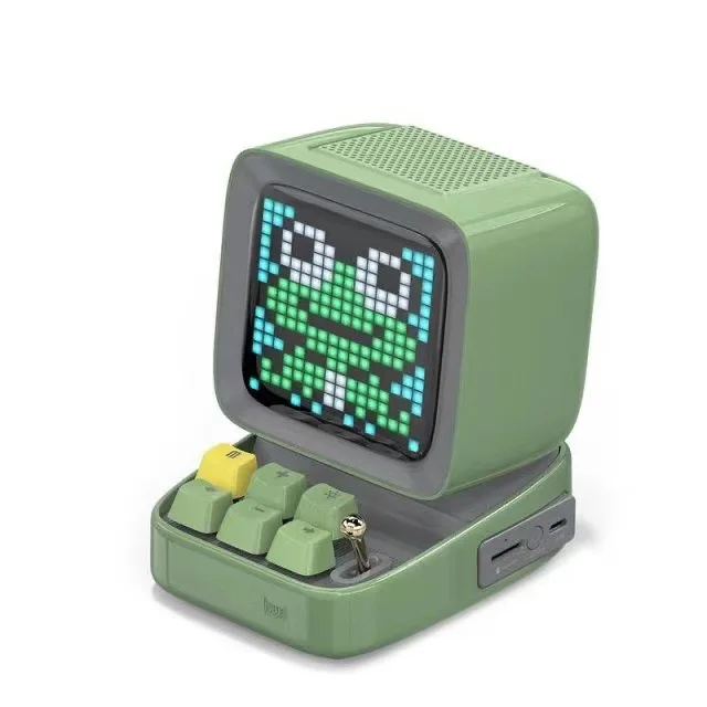 Управление через приложение, передний экран, Divoom Ditoo, Ретро Художественный будильник, DIY светодиодный дисплей, доска для игр, все портативные динамики