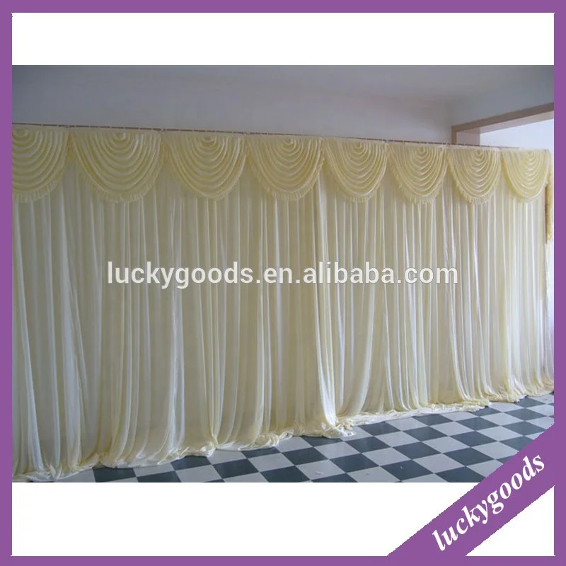 LZB086 Velvet Party Wedding Banquet Silk Hanging Drape Backdrop Curtain