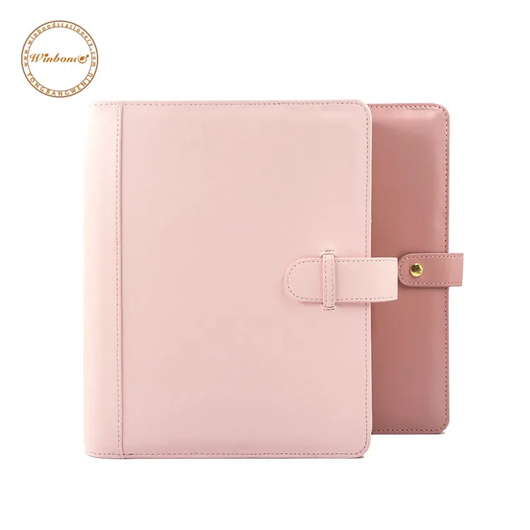 Ring Binder Inserts A5 Leather Planner Binder Photocard Customized A5 Filler Papers Fashion Custom Quilted Trading Card Binder